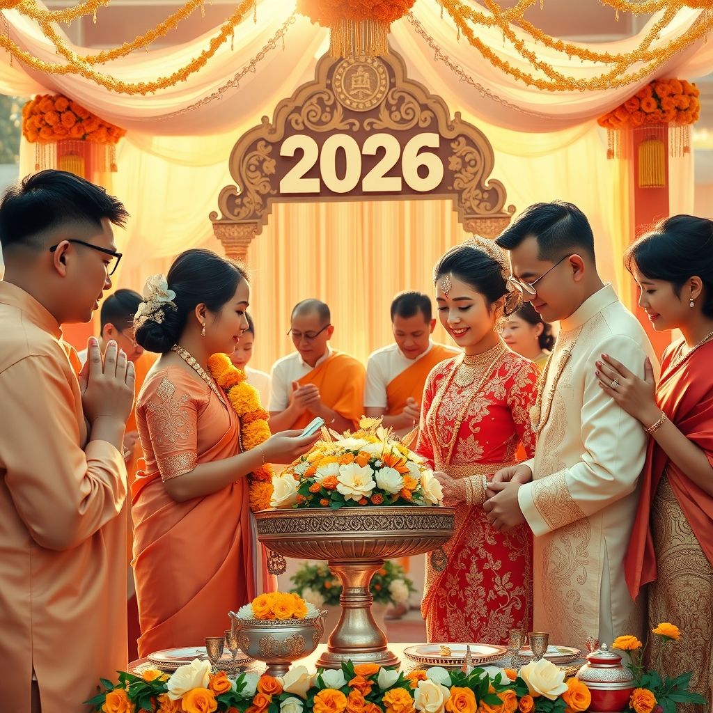 พิธีกรรมเสริมสิริมงคลวันแต่งงานปี 2569